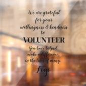 クラシックボランティア感謝ウィーク感謝していサイン ウィンドウサイン (シート2)