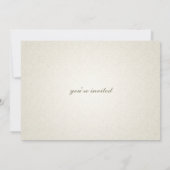 クラシックボーダーウェディング招待状 - 紫 招待状 (裏面)