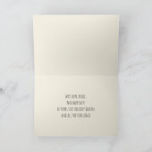 クラシックポインセチアシンプル写真クリスマス シーズンカード (内部)