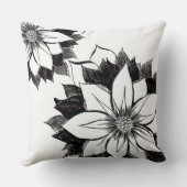 クラシックポインセチア枕 クッション (裏面)