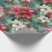 クラシックポインセチア ラッピングペーパー (角)