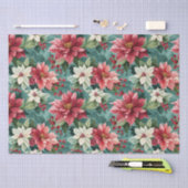 クラシックポインセチア 薄葉紙 (クラフト)