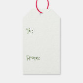 クラシックポインセッタホリデイ ギフトタグ (裏面)