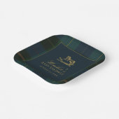 クラシックポロダークグリーンプライド赤ちゃん ペーパープレート (傾斜あり)