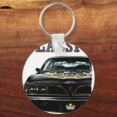 クラシックポンティアックファイヤーバードを運転する キーホルダー (正面)