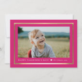 クラシックポートレートPhoto Valentine's Day Note ノートカード (正面)