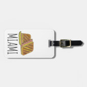 クラシックマイアミキューバサンドイッチハムポークスイスチーズ ラゲッジタグ (正面横)