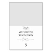 クラシックマグノリア結婚白黒座席表 テーブルナンバー (正面)