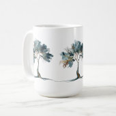 クラシックマグ15オズ – 抽象芸術自然ツリーアートデザイン コーヒーマグカップ (正面左)