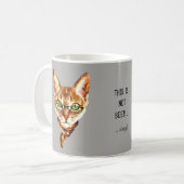 クラシックマグ – ビールではない コーヒーマグカップ (正面左)