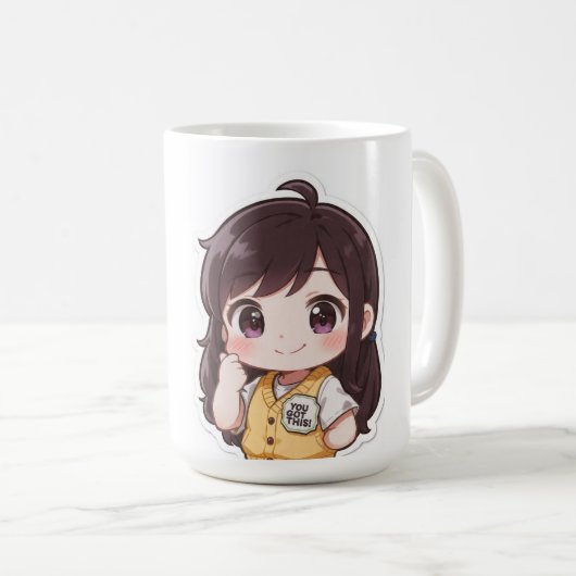 クラシックマグ、330ml コーヒーマグカップ (正面右)