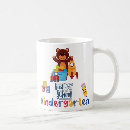 クラシックマグ、330ml、学校の初日 コーヒーマグカップ (右)