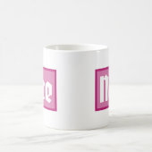 クラシックマグ Nice Pink Box タイポグラフィ コーヒーマグカップ (中央)
