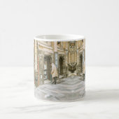 クラシックマグ – 'Old Books' コーヒーマグカップ (中央)