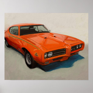 クラシックマッスルカーのポスター – "裁判官" '69 GTO ポスター