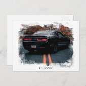 *~*クラシックマッスルカーアンティーク旧車 ポストカード (正面/裏面)