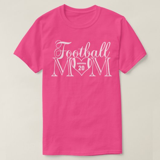 クラシックママ20その子ジャージー番号 Tシャツ (デザイン正面)