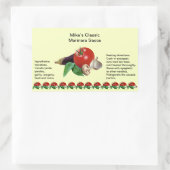 クラシックマリナラソース長方形のJARラベル 長方形シール (バッグ)