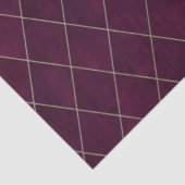 クラシックマルーンベルベアーガイルットパターンラグジュアリー 薄葉紙 (詳細)