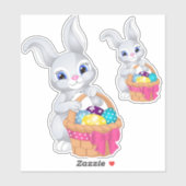 クラシックマンガ復活祭バニーのシール シール (シート)