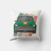 クラシックミニカーグリーン クッション (裏面)