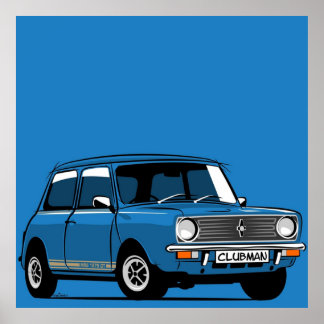 クラシックミニクラブマン1275 GT ポスター