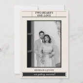 クラシックミニマエレガントラ結婚スの写真救: セーブザデート (裏面)