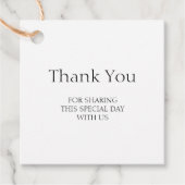 クラシックミニマリストのエレガ結婚ンス フェイバータグ (正面)