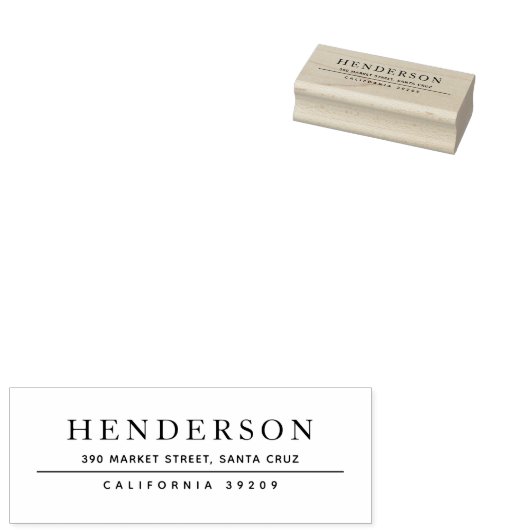 クラシックミニマリストの姓差出人住所 ラバースタンプ (押印)