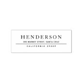 クラシックミニマリストの姓差出人住所 ラバースタンプ (インプリント)