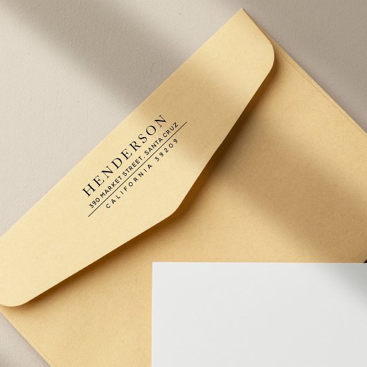 クラシックミニマリストの姓差出人住所 ラバースタンプ