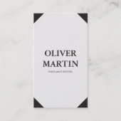 クラシックミニマリスト垂直ソーシャルメディア 名刺 (正面)