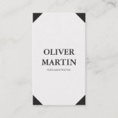 クラシックミニマリスト垂直ソーシャルメディア 名刺 (正面)