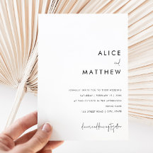 クラシックミニマリスト白黒結婚ズ