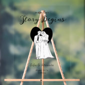 クラシックミニマルなライ結婚ンアート アクリルサイン (ニュートラル)