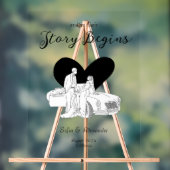 クラシックミニマルなライ結婚ンアート アクリルサイン (ニュートラル)