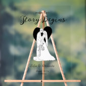 クラシックミニマルなライ結婚ンアート アクリルサイン (ニュートラル)