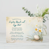 クラシックミニマルイースターブランチと卵狩り 招待状 (スタンド正面)