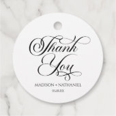 クラシックミニマルエレガントリス結婚ト フェイバータグ (裏面)