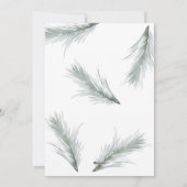 クラシックミニマルエレガント名Christmas Photo シーズンカード (裏面)