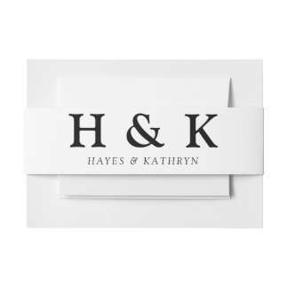 クラシックミニマルオールドマネーエステシンプルィティ結婚ス 招待状ベリーバンド