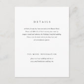 クラシックミニマルシンプルエレガント結婚型 エンクロージャーカード (正面)