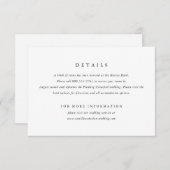 クラシックミニマルシンプルエレガント結婚型 エンクロージャーカード (正面/裏面)