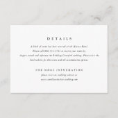 クラシックミニマルシンプルエレガント結婚型 エンクロージャーカード (正面)