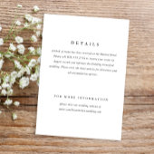 クラシックミニマルシンプルエレガント結婚型 エンクロージャーカード