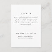 クラシックミニマルシンプルエレガント結婚型 エンクロージャーカード (正面)