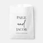 クラシックミニマルミニマル名前をカスタムする結婚ズ フェイバーバッグ (正面)