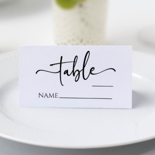 クラシックミニマルモダンミニマシンプル結婚リスト プレイスカード