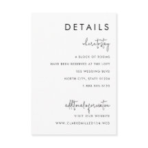 クラシックミニマル白黒スモール詳細