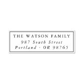 クラシックミニマル矩形フレーム差出人住所 セルフインキングスタンプ (デザイン)